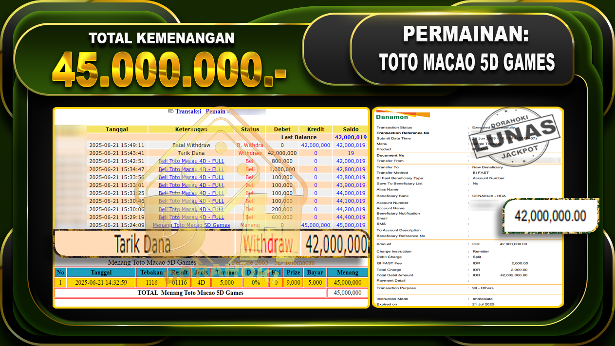 TOTO MACAO 5D GAMES