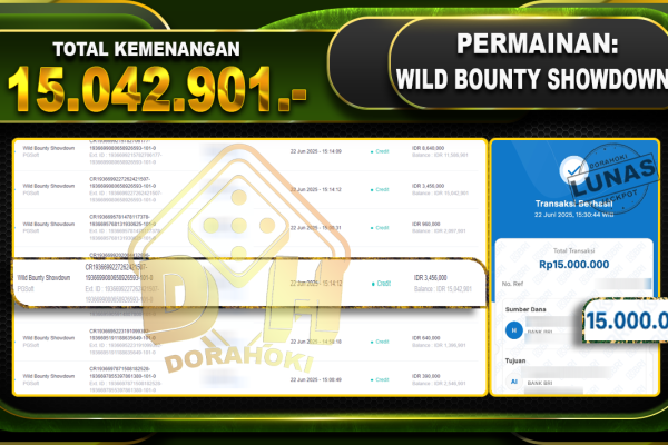 WILD BOUNTY SHOWDOWN – DORAHOKI 22 Juni 2025 WILD BOUNTY SHOWDOWN