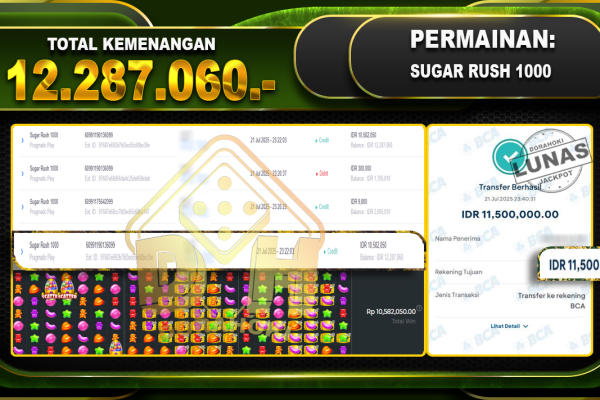 Sugar Rush 1000 – DORAHOKI 21 Juli 2025 SugarRush1000