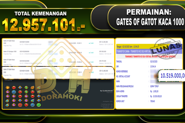 Gates Of Gatot Kaca 1000 – DORAHOKI 02 OKTOBER 2025