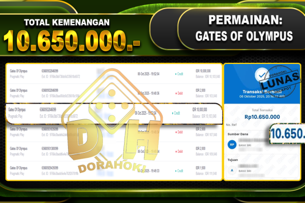 Gates Of Olympus – DORAHOKI 06 OKTOBER 2025