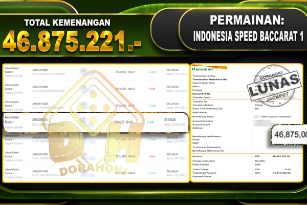 Indonesia Speed Baccarat 1 – DORAHOKI 09 OKTOBER 2025