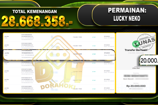 Lucky Neko – DORAHOKI 17 OKTOBER 2025
