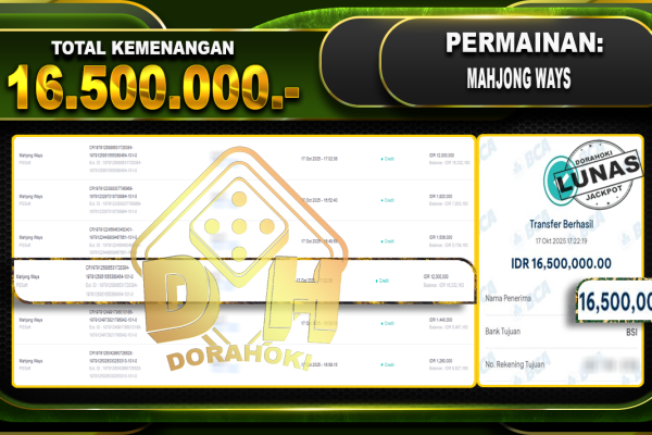 Mahjong Ways – DORAHOKI 17 OKTOBER 2025