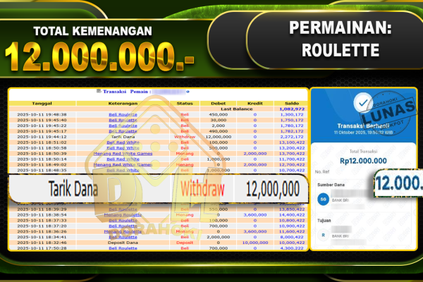 Roulette – DORAHOKI 11 OKTOBER 2025