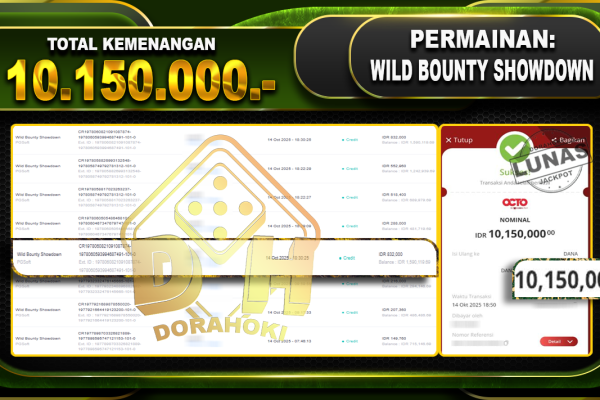 Wild Bounty showdown – DORAHOKI 14 OKTOBER 2025